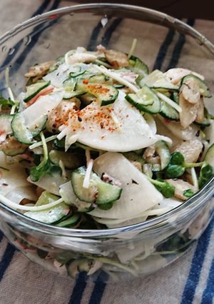 ささみと野菜のゆかりマヨサラダ-レシピのメイン写真