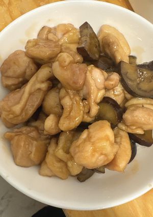 鶏もも肉とナスの甘酢炒め-レシピのメイン写真