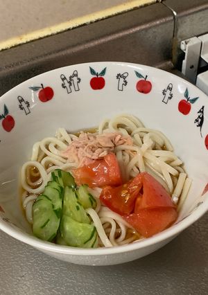 冷やしうどん！子どもとお昼ご飯にぴったり-レシピのメイン写真