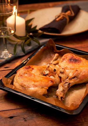 鶏のコンフィ~塩ごまにんにく風味~-レシピのメイン写真
