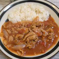 รูปของ ルー不使用！トマト缶で🌟ハヤシライス