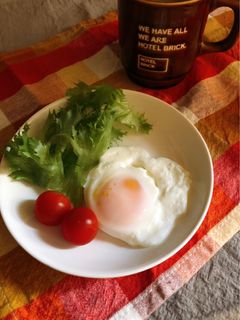 朝食に♡レンジで半熟目玉焼き🍳-レシピのメイン写真