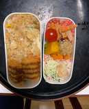 レンジ簡単洋風梅スンドゥブ味炒飯弁当