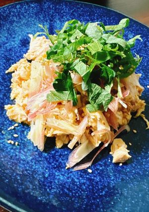 鶏とみょうがのなめろ-レシピのメイン写真
