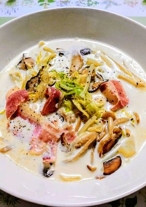 簡単！白菜ときのこのクリームスープ-レシピのメイン写真