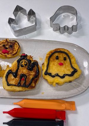 チョコペンでハロウィン🎃フレンチトースト-レシピのメイン写真