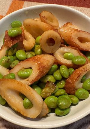 ちくわと枝豆の醤油マヨ炒め-レシピのメイン写真