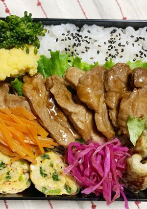 2/21ﾖｯﾁｬﾝ☆焼肉弁当-レシピのメイン写真