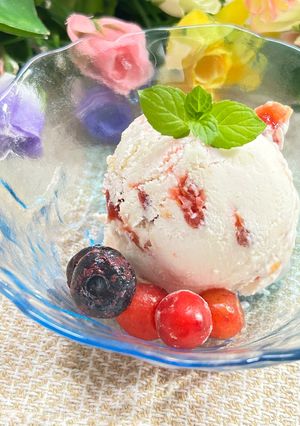 ジャムのヨーグルトアイス-レシピのメイン写真