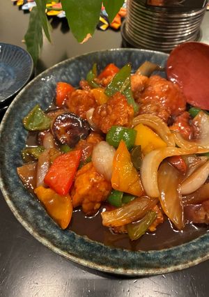 おかんレシピ𓀤𓀣パプリカ入り黒酢あん酢鶏-レシピのメイン写真