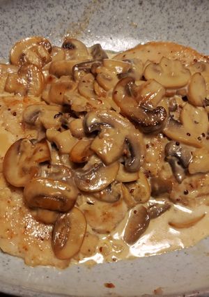 鶏ムネとマッシュルームのレモンクリーム-レシピのメイン写真