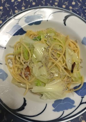 じゃことくたくたキャベツのスパゲッティー-レシピのメイン写真