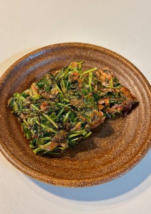 豆苗とさくらえびのチヂミ-レシピのメイン写真