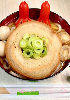 ハードボイルドん…玉子・麩・貝・うどん-レシピのメイン写真