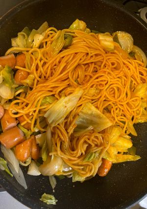 キャップさんのオラオラナポリタン-レシピのメイン写真