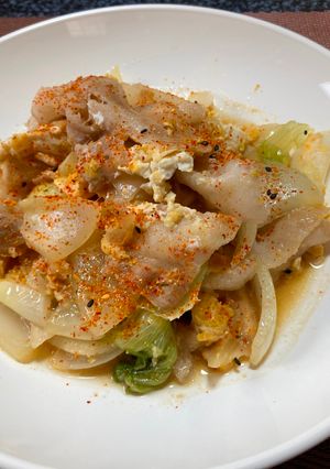 豚タマ煮!(^^)!-レシピのメイン写真