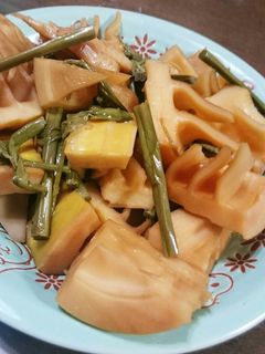 筍とわらびの煮物-レシピのメイン写真