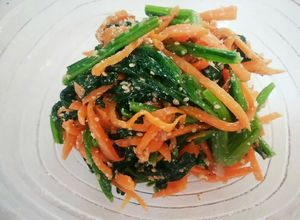 簡単常備菜。ほうれん草とにんじんのナムル-レシピのメイン写真