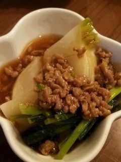 かぶの煮物 そぼろあんかけ-レシピのメイン写真
