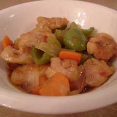 A picture of ピリ辛！鶏と野菜の照り焼き.