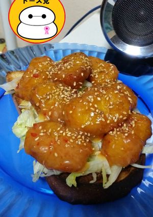 スイートチリマヨナゲットレタストースト！-レシピのメイン写真