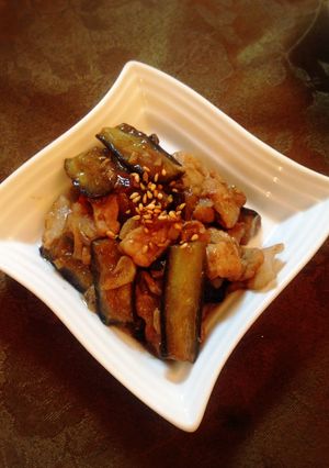 ごはんが進む♫なすと豚肉の豆豉醬炒め-レシピのメイン写真