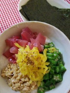 マグロ赤身のネバネバ爆弾-レシピのメイン写真