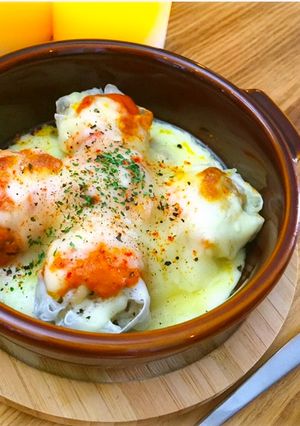 肉シュウマイのトマトチーズ焼き-レシピのメイン写真