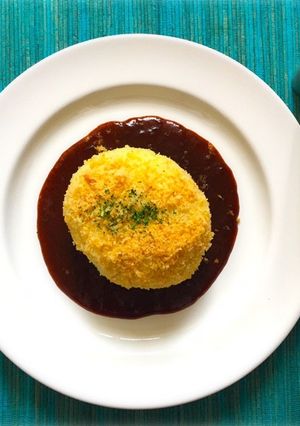 まるごとハンバーグINレンチンコロッケ-レシピのメイン写真