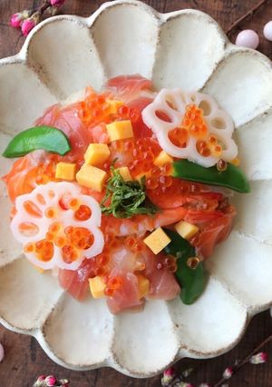 液体塩こうじで彩り海鮮ちらし寿司-レシピのメイン写真