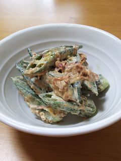 オクラのごまマヨおかか和え-レシピのメイン写真