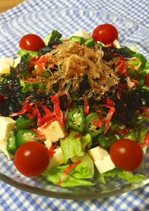 オクラと豆腐のピリ辛サラダ-レシピのメイン写真