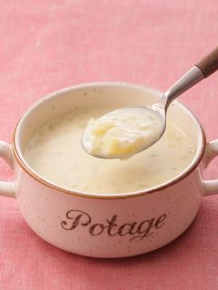 じゃが芋の豆乳スープ【レンジで4分】-レシピのメイン写真