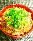豚肉と舞茸の甘辛コチュジャン炊き込みご飯