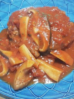 もち麦とおから入り煮込みハンバーグ-レシピのメイン写真