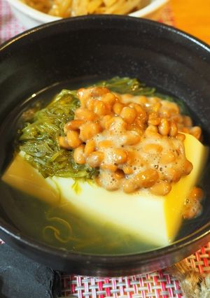 卵豆腐の納豆めかぶ乗せ-レシピのメイン写真