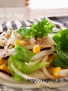 新玉ねぎ&レタス☆塩昆布サラダ-レシピのメイン写真