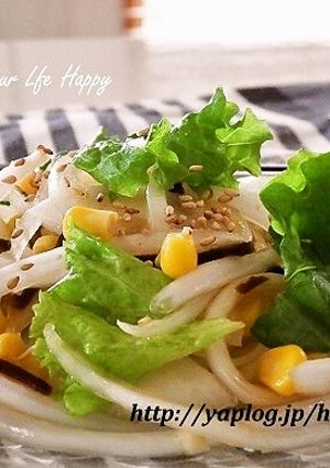 新玉ねぎ＆レタス☆塩昆布サラダ-レシピのメイン写真