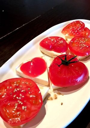 ゴマ油で☆トマトとチーズのカプレーゼ☆-レシピのメイン写真