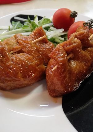 にーにの挽き肉いなりと便利なあんかけ-レシピのメイン写真
