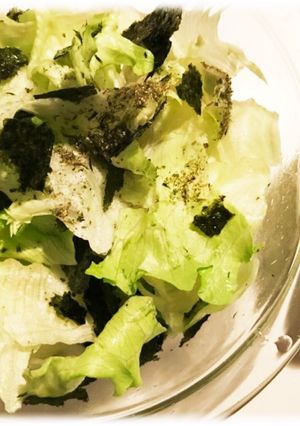 レタスと海苔のわさびドレッシング-レシピのメイン写真
