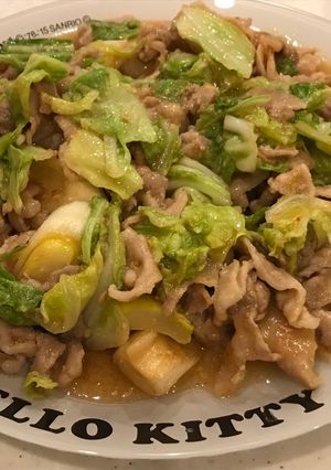ピーマン抜の回鍋肉？豚肉キャベツ味噌炒め-レシピのメイン写真
