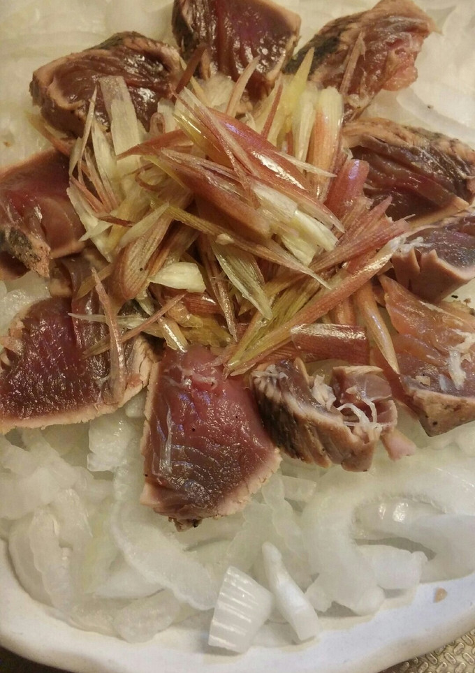 新玉ねぎと鰹のたたき簡単バルサミコだれ-レシピのメイン写真