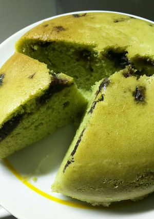 炊飯器で◆抹茶とあんこのケーキ-レシピのメイン写真