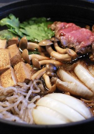せっかちに!新タマネギの和牛すき煮-レシピのメイン写真