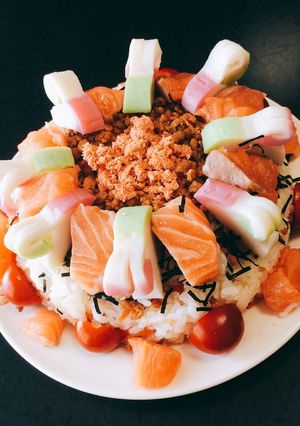 ちらし寿司ケーキ-レシピのメイン写真