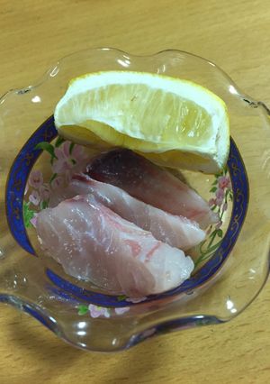 お刺身サワラの塩レモン-レシピのメイン写真