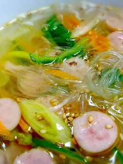 簡単ヘルシー春雨の辛くないタイ風スープ☆-レシピのメイン写真