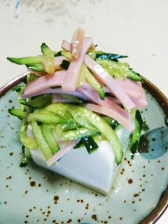 切るだけ♪キュウリとハムのナムル☆-レシピのメイン写真