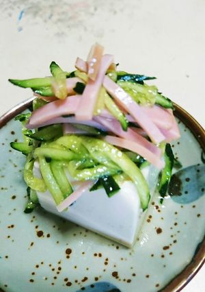切るだけ♪キュウリとハムのナムル☆-レシピのメイン写真